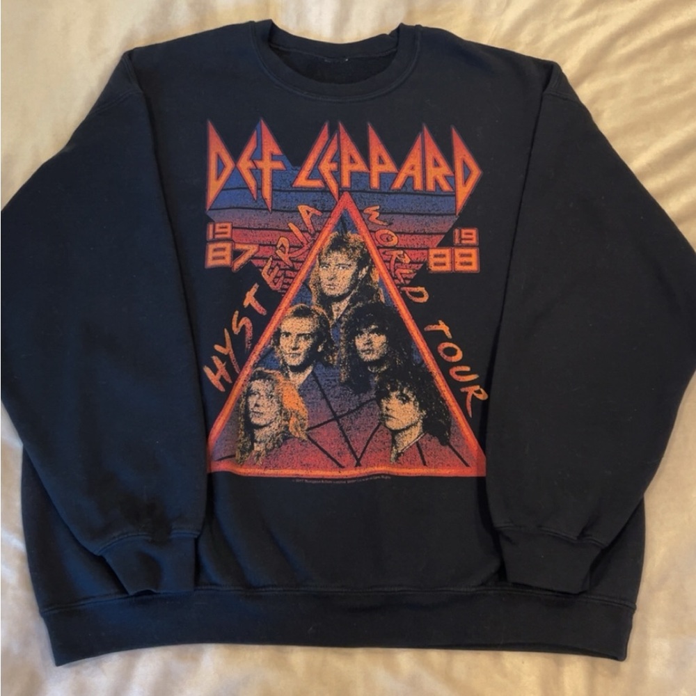 Def Leppard Hysteria World Tour 1987-1988 Sweatshirt